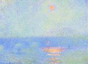 Claude Monet Waterloo Bridge, Effect of Sunlight in the Fog oil on canvas